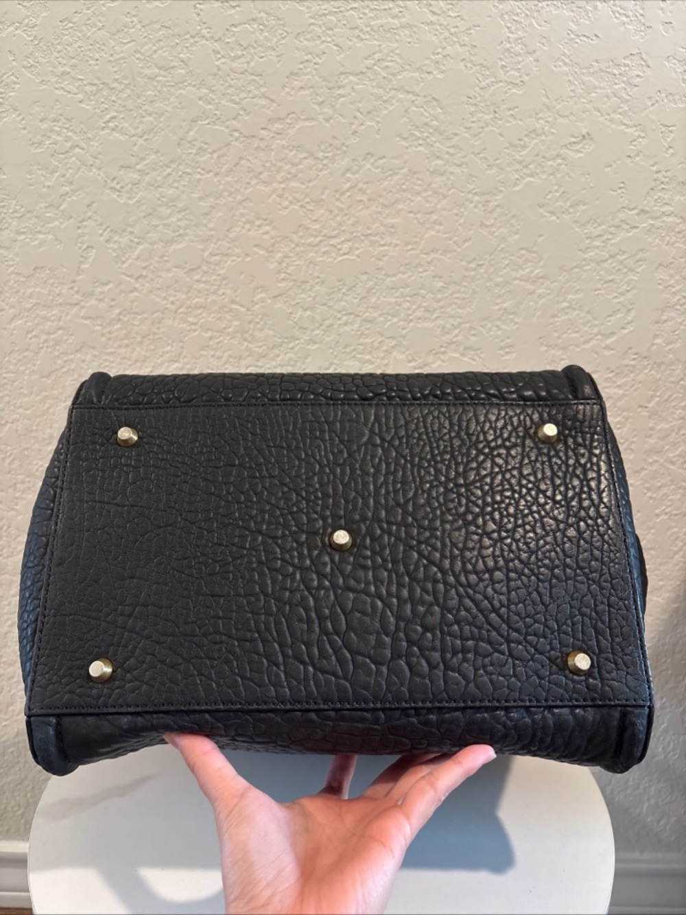 MCM Textured Black Leather Structured Tote - Picture 6 of 15